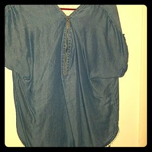 Denim top